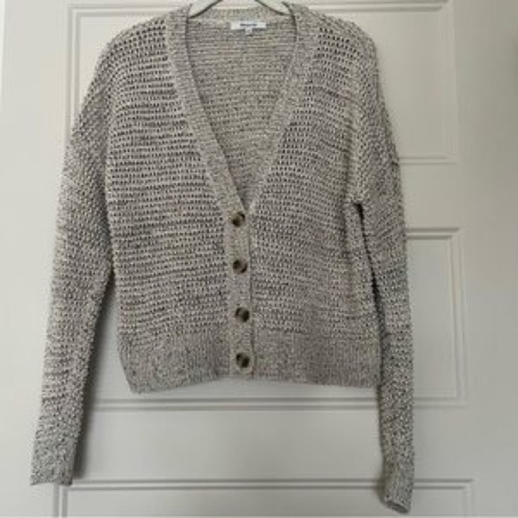 Madewell Cream Cozy Knit Cardigan - Picture 3 of 5